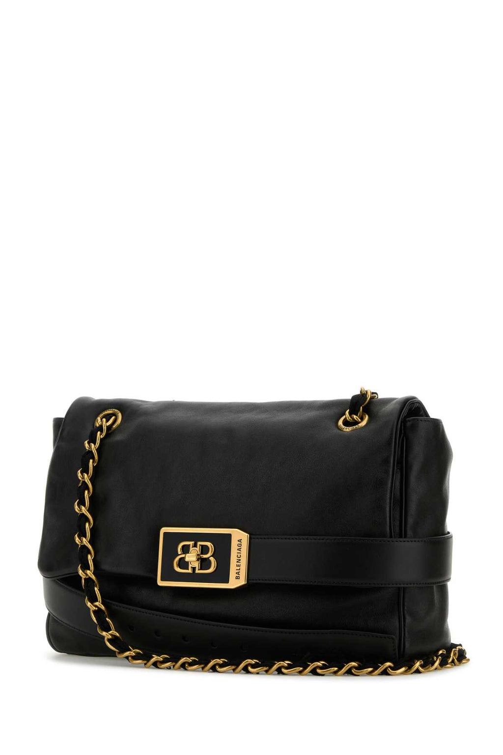 BALENCIAGA MODU FLAP CH BAG M For Women Exterior: 100% Calf Lining: 100% Fabric Finishing: Antiqued golden metal