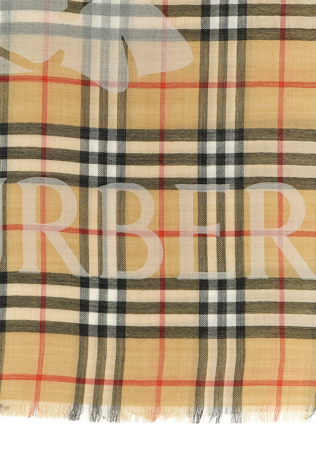 BURBERRY 'Equestrian Knight Design' scarf For Women 51% wool, 49% mulberry silk