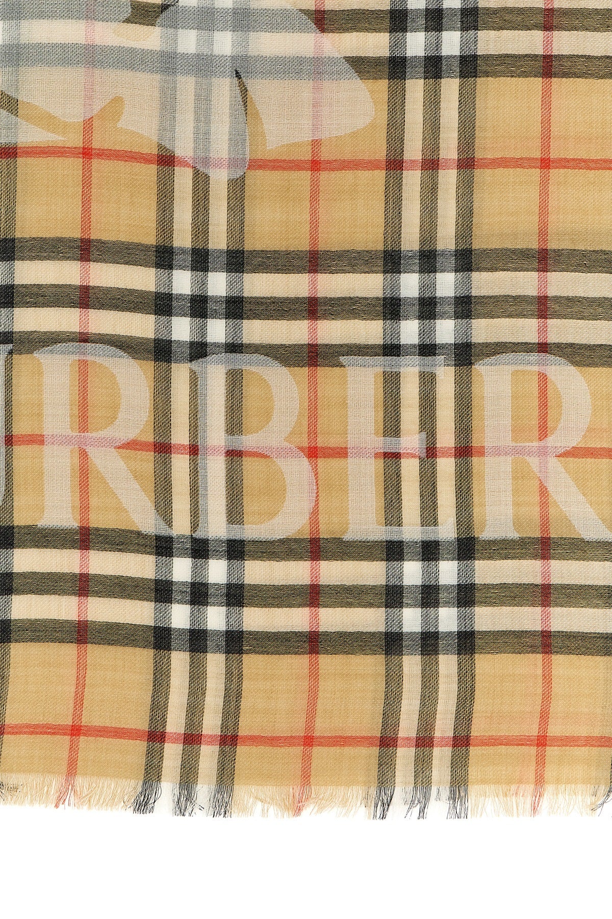 BURBERRY 'Equestrian Knight Design' scarf For Women 51% wool, 49% mulberry silk