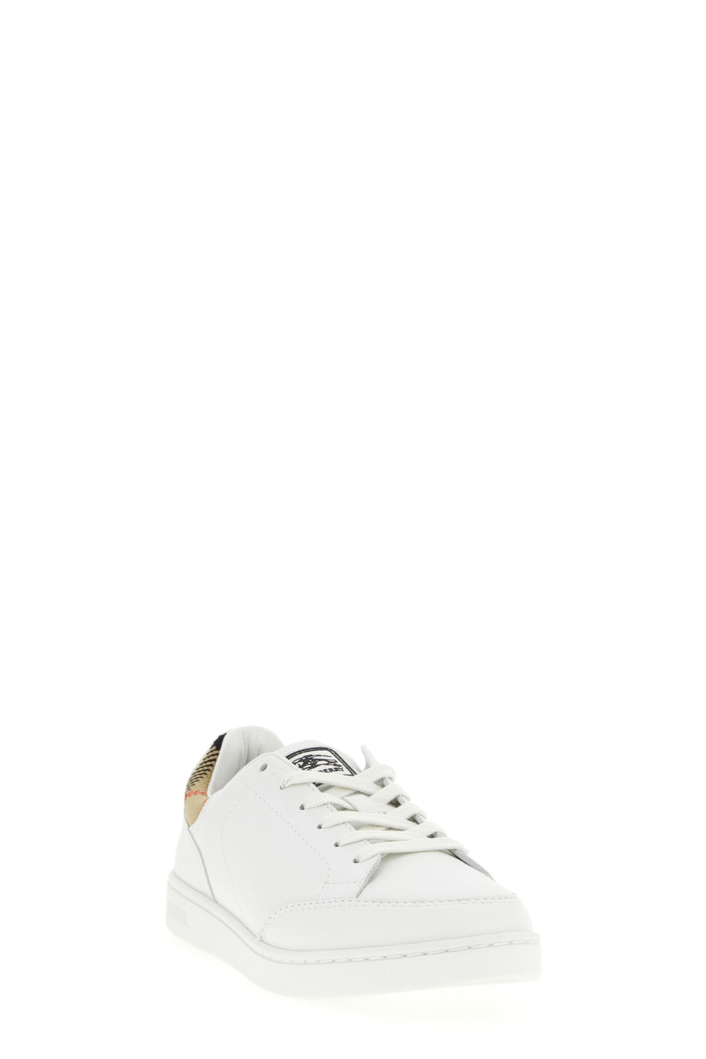 BURBERRY Leather sneakers For Women 87% cow leather 13% polyamide