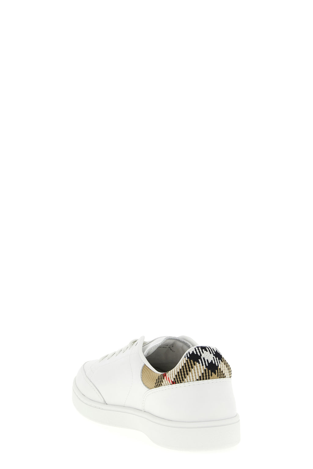 BURBERRY Leather sneakers For Women 87% cow leather 13% polyamide
