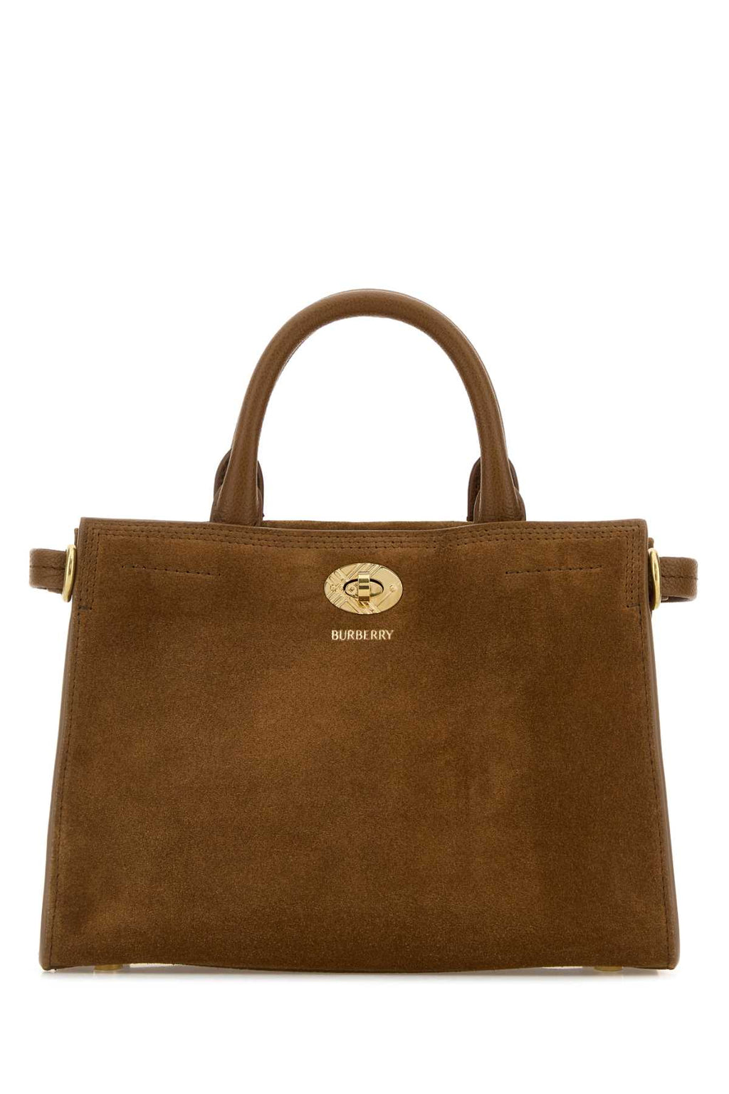 BURBERRY LL MN COTSWOLDS TOTE SUE For Women Exterior: 100% Calf Lining: 100% Calf Finishing: Golden metal