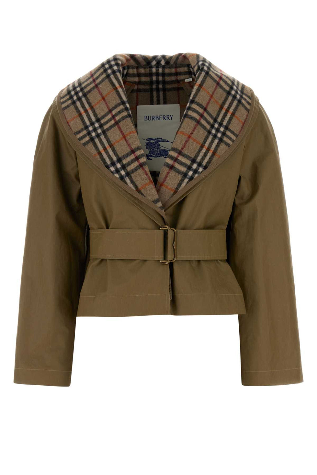 BURBERRY CARLTON SHORT For Women Exterior: 100% Cotton Lining: 100% Wool