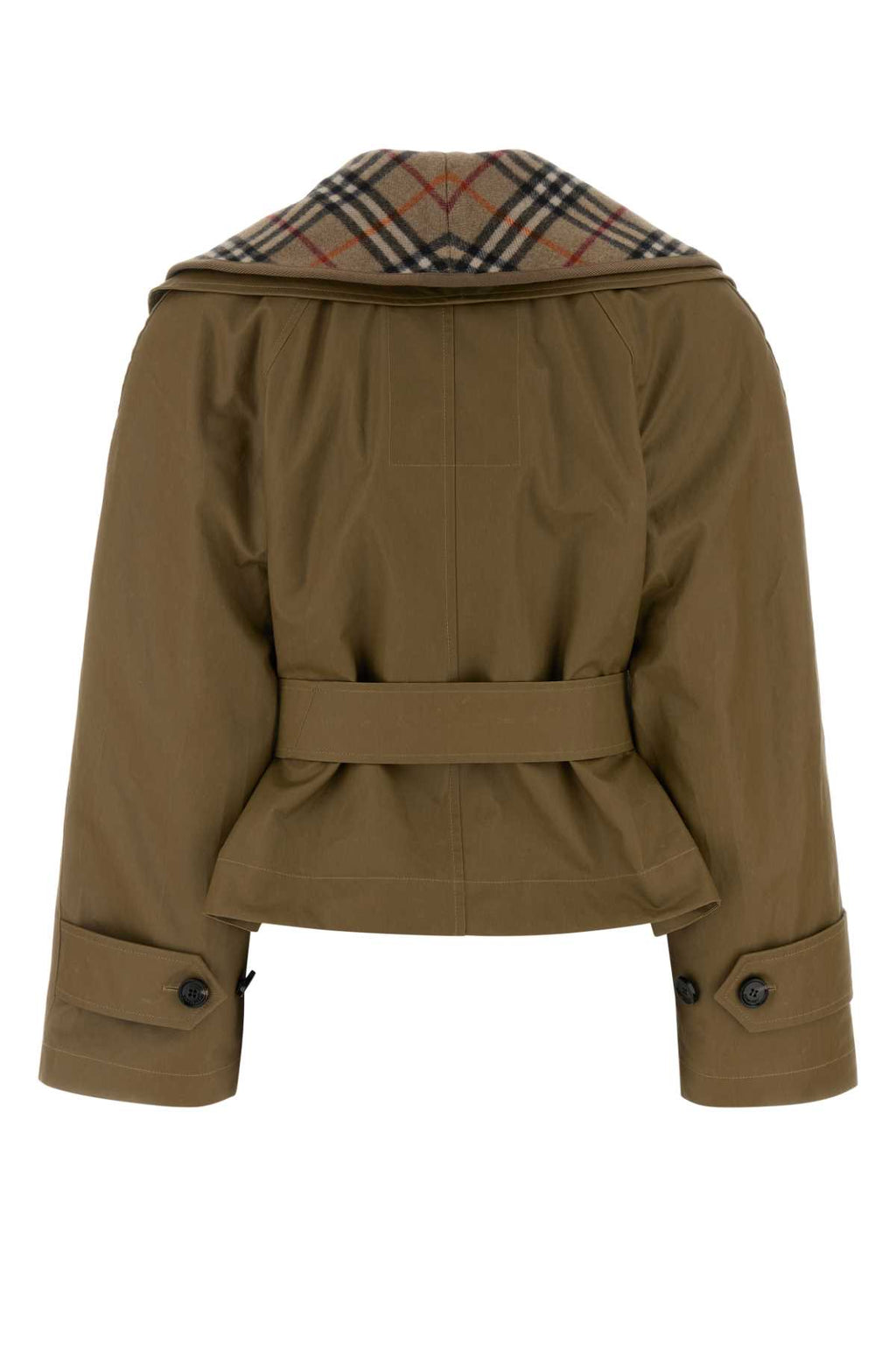 BURBERRY CARLTON SHORT For Women Exterior: 100% Cotton Lining: 100% Wool