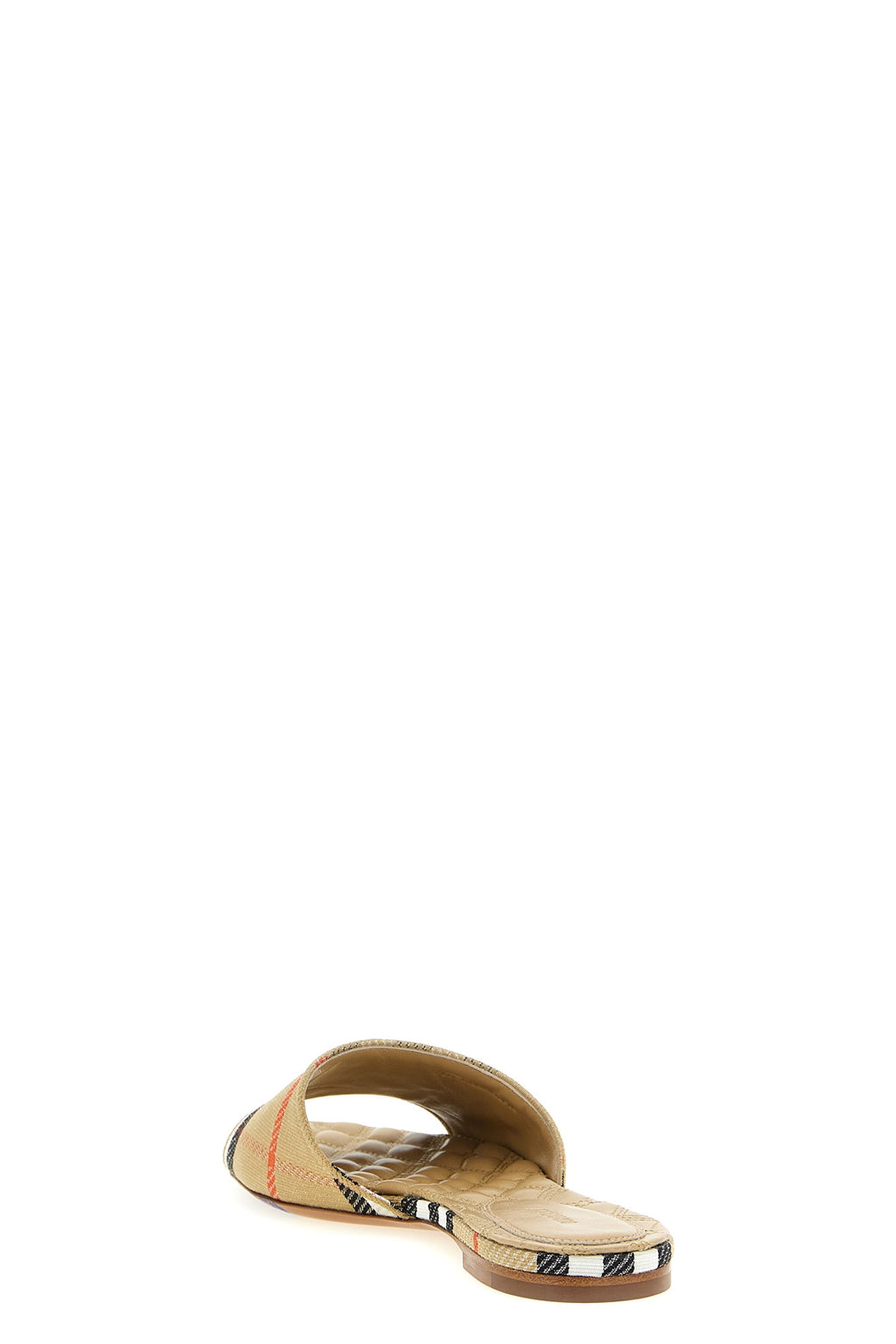 BURBERRY 'Sloane' slides For Women 77% polyester 21% cotton 2% polyamide