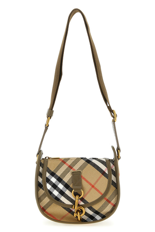BURBERRY 'B Clip' mini crossbody bag For Women 65% polyester, 35% cotton