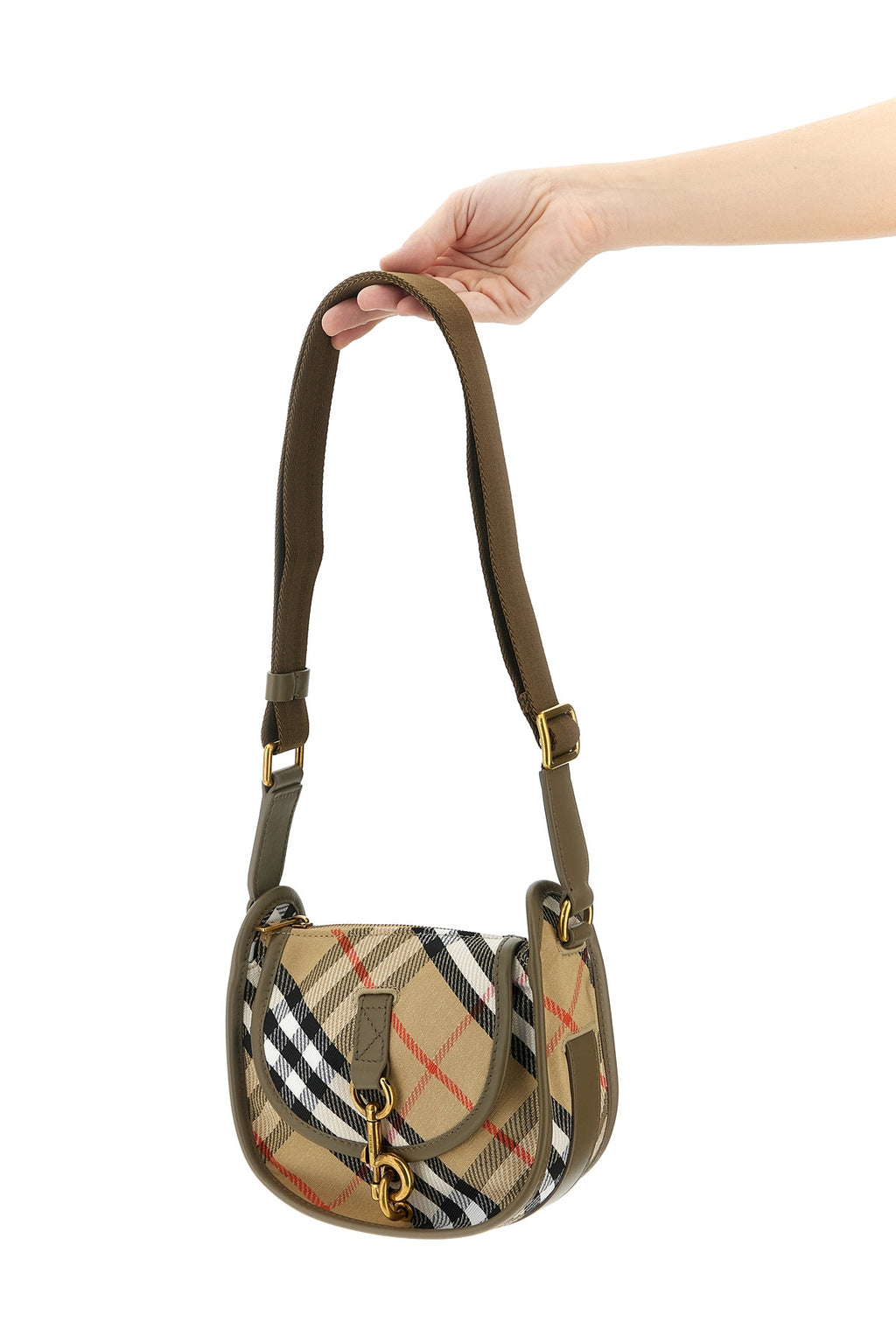 BURBERRY 'B Clip' mini crossbody bag For Women 65% polyester, 35% cotton