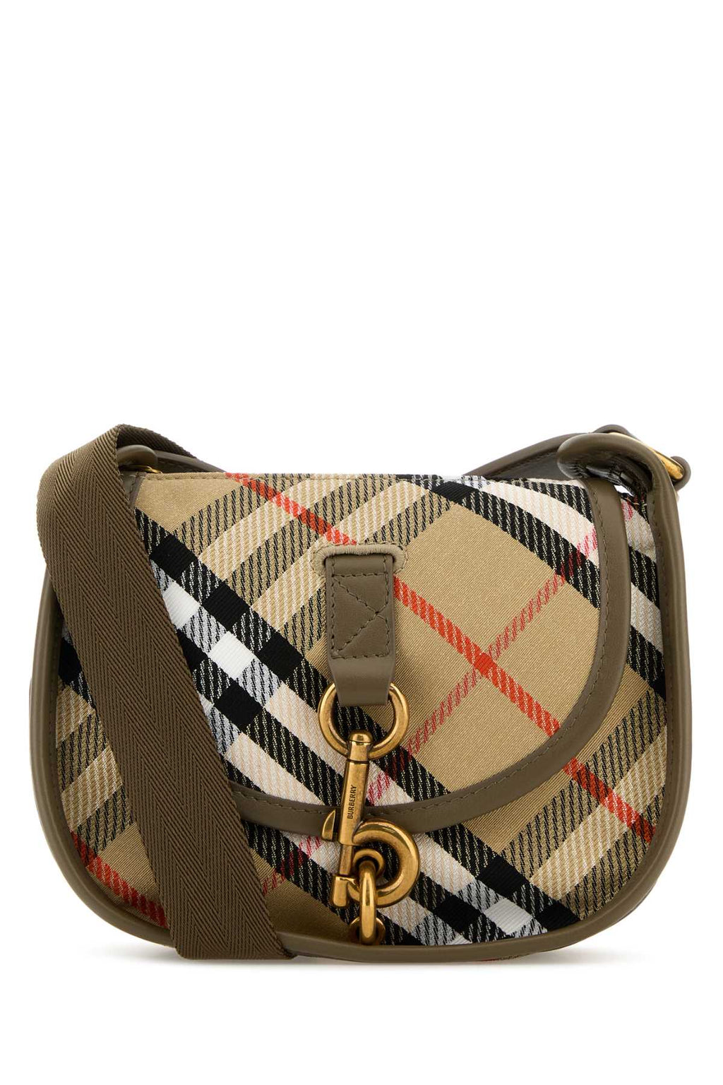 BURBERRY LL MN B CLIP MESSENGER CJ1 For Women Exterior: 65% Polyester 35% Cotton Finishing: Antiqued golden metal