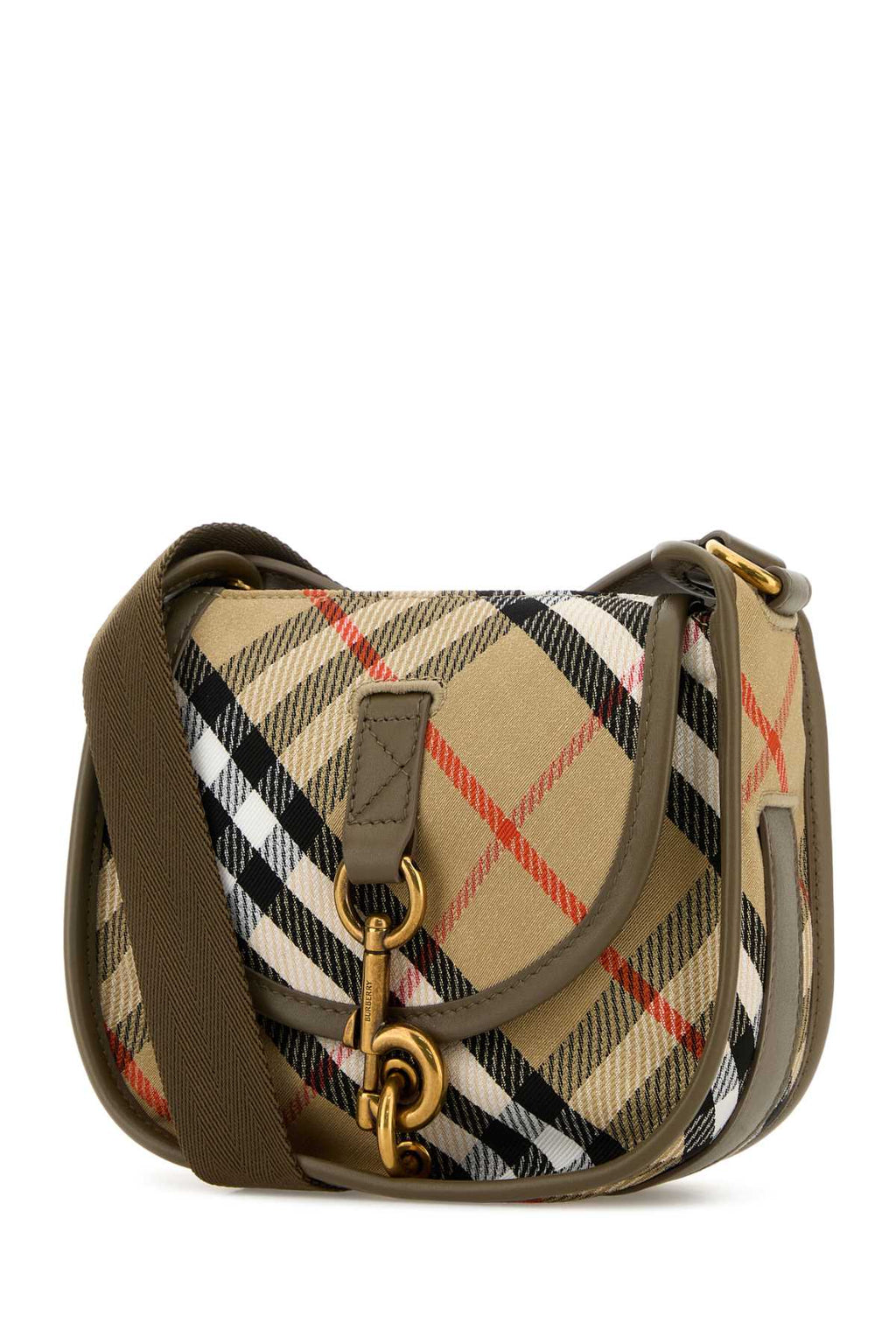 BURBERRY LL MN B CLIP MESSENGER CJ1 For Women Exterior: 65% Polyester 35% Cotton Finishing: Antiqued golden metal