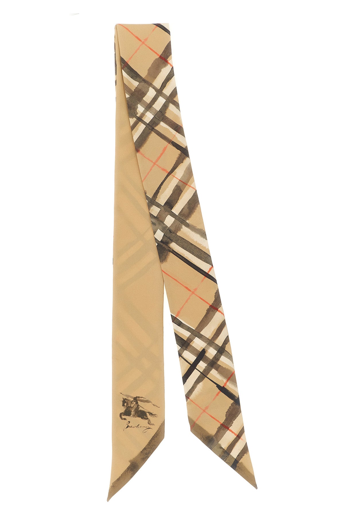 BURBERRY Double face 'Wter Col' scarf For Women 100% mulberry silk