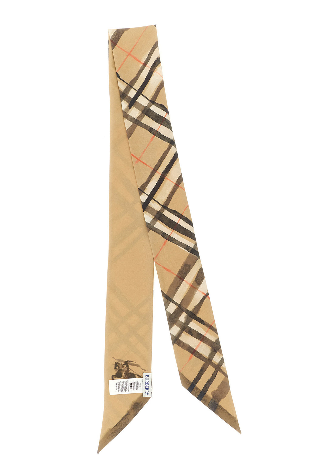 BURBERRY Double face 'Wter Col' scarf For Women 100% mulberry silk