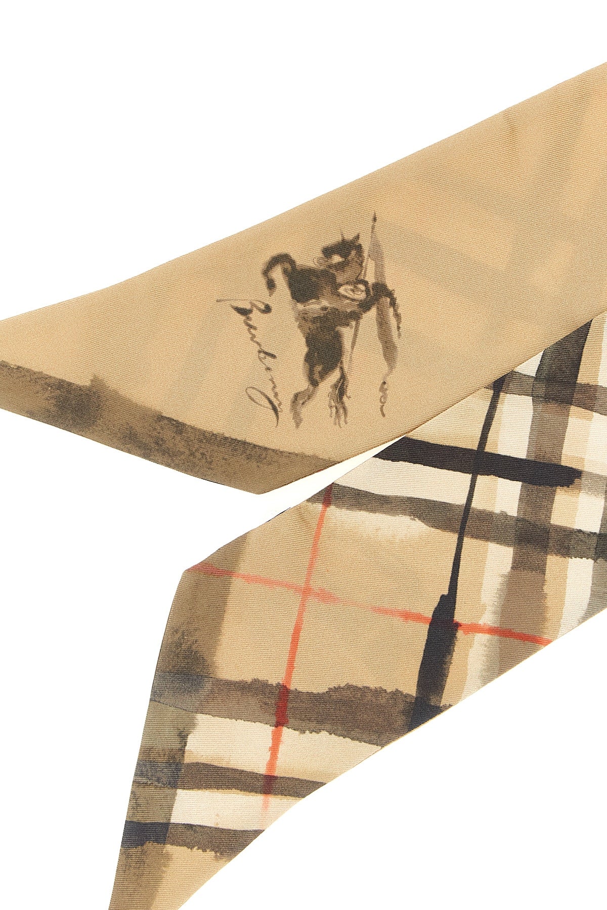 BURBERRY Double face 'Wter Col' scarf For Women 100% mulberry silk