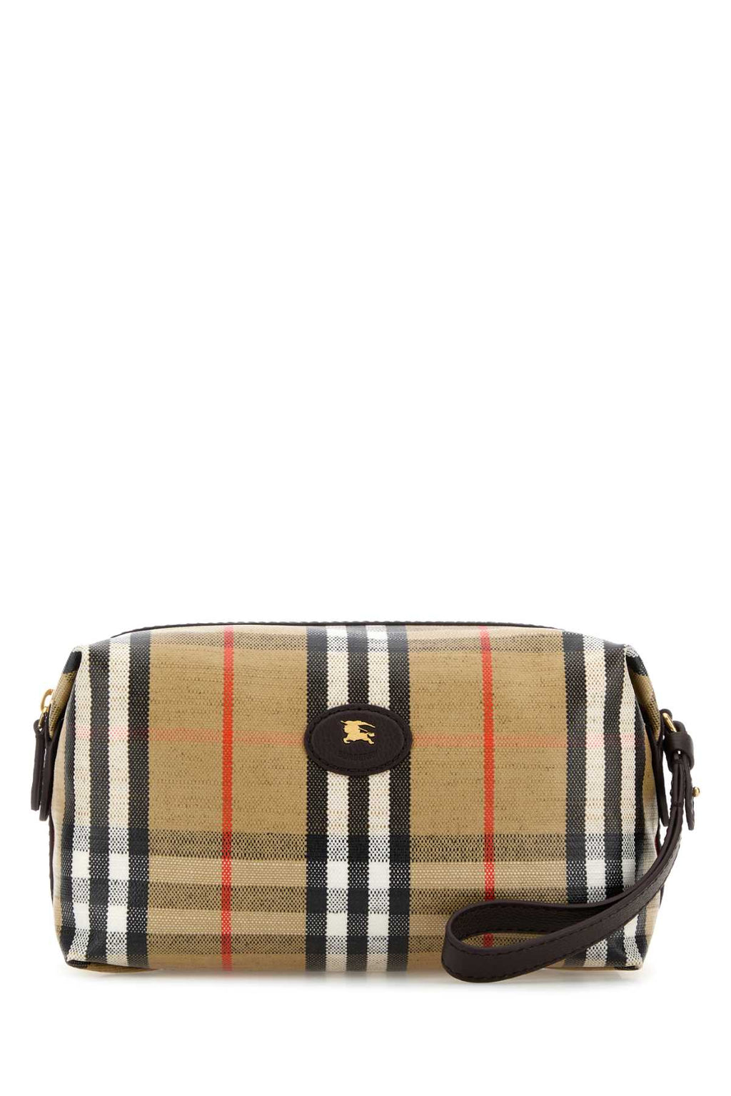 BURBERRY MS HIGHLANDS WASHBAG WWW For Men Exterior: 100% Fabric Finishing: Golden metal