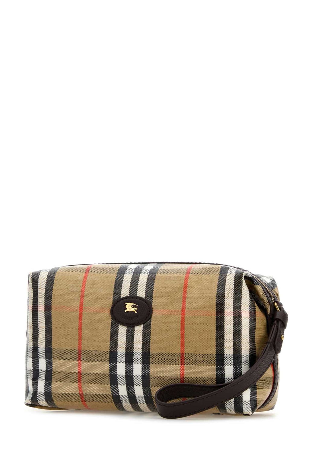 BURBERRY MS HIGHLANDS WASHBAG WWW For Men Exterior: 100% Fabric Finishing: Golden metal