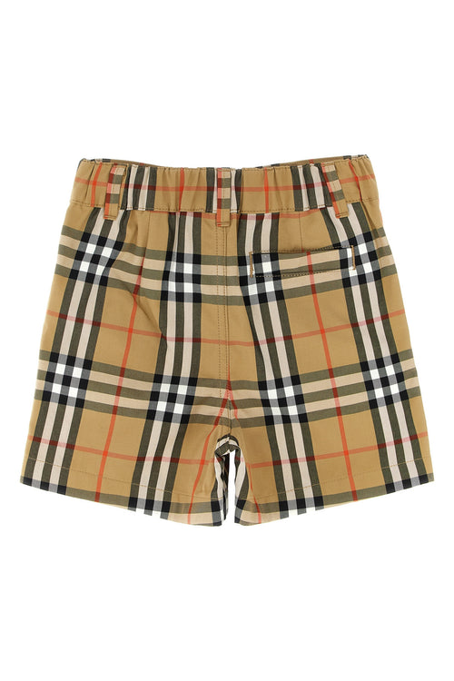 BURBERRY 'Oscar' bermuda shorts For Baby girl 100% cotton