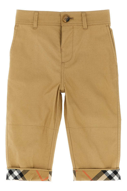 BURBERRY 'Sheldon' pants For Baby boy 100% cotton