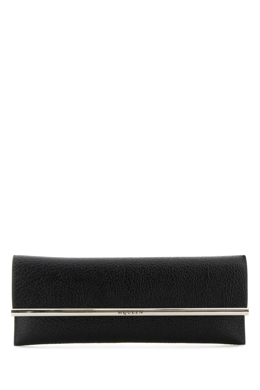 ALEXANDER MCQUEEN CROSS-B LONG CLUTCH For Women Exteiror: 100% Lamb Lining: 100% Leather Finishing: Silver metal