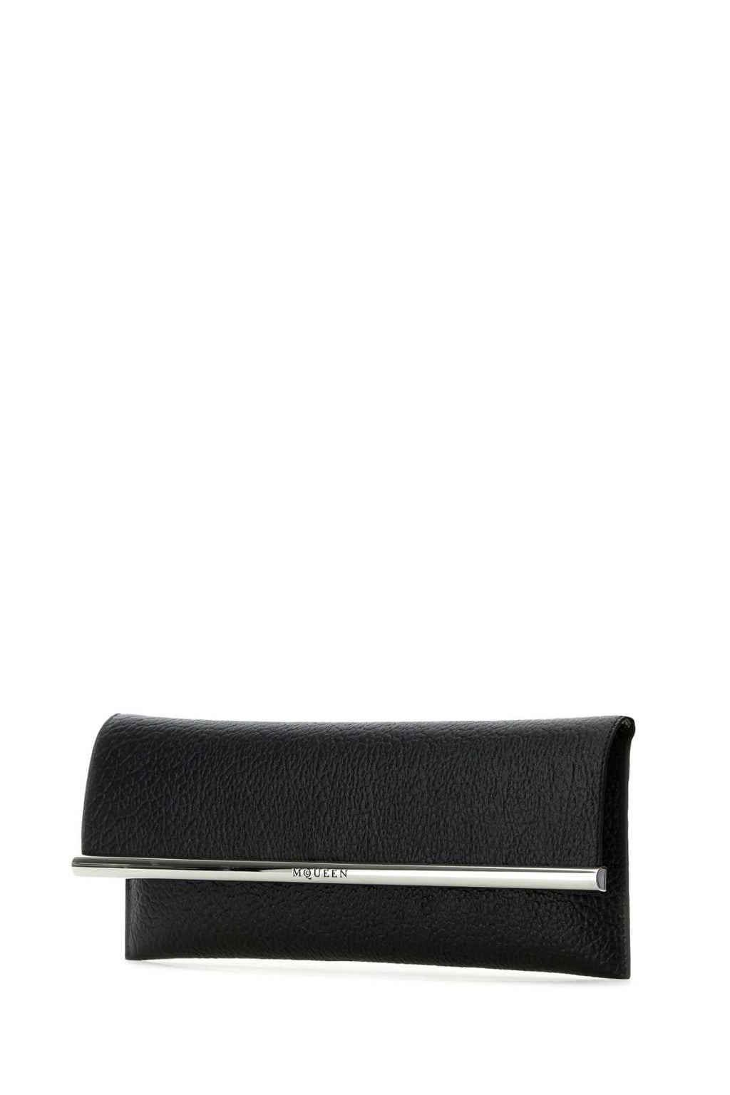 ALEXANDER MCQUEEN CROSS-B LONG CLUTCH For Women Exteiror: 100% Lamb Lining: 100% Leather Finishing: Silver metal