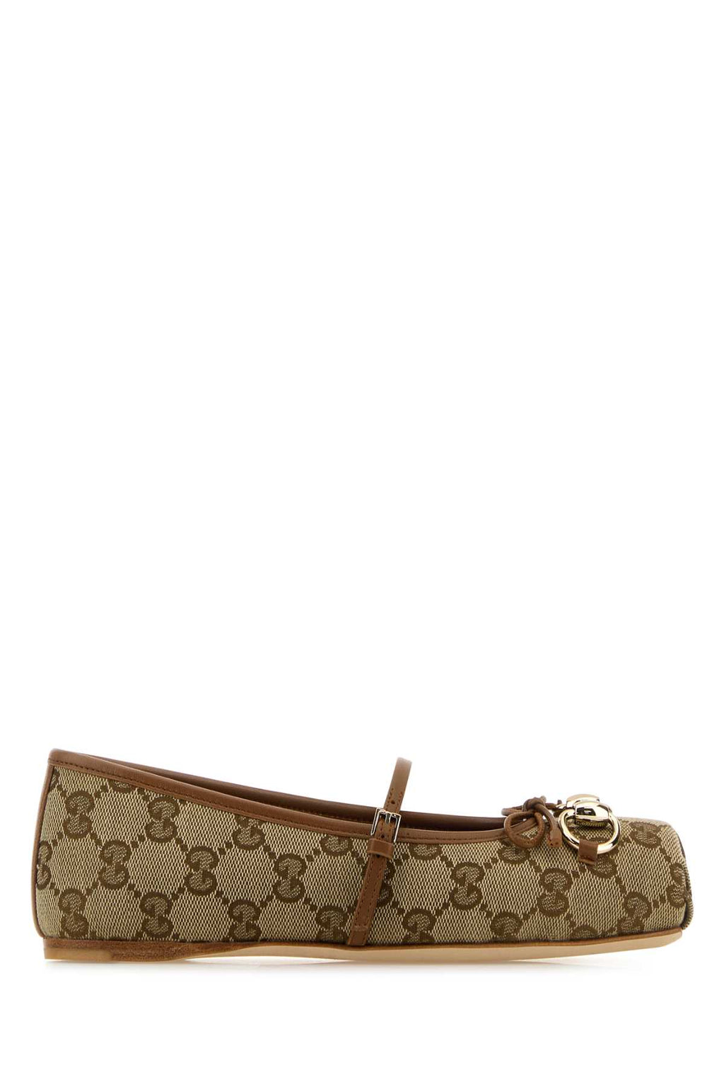 GUCCI GUCCI HORSEBIT BALLERINA For Women Exterior: 100% Fabric Interior: 100% Leather Sole: Leather