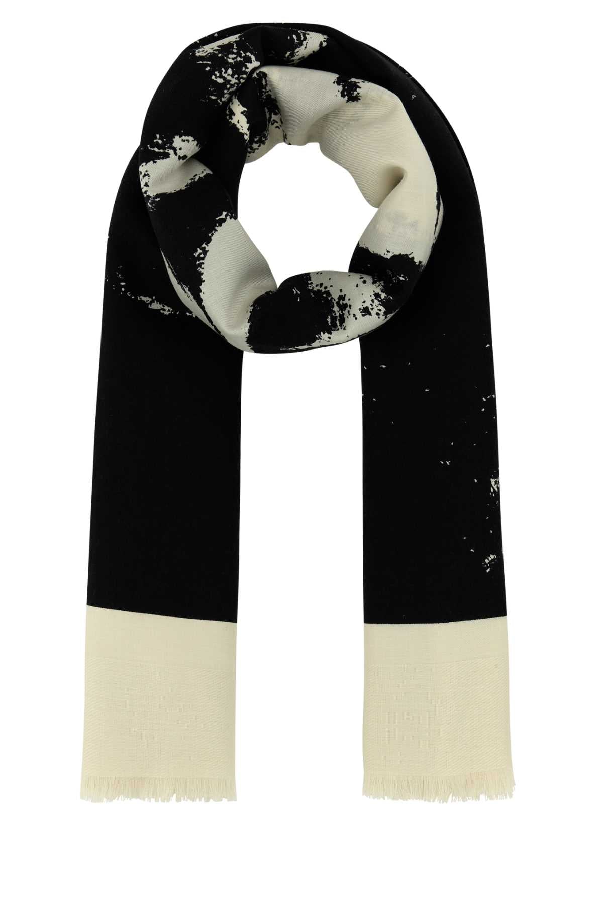 ALEXANDER MCQUEEN SL EXPLODED SKULL For Women Exterior: 64% Silk 36% Wool