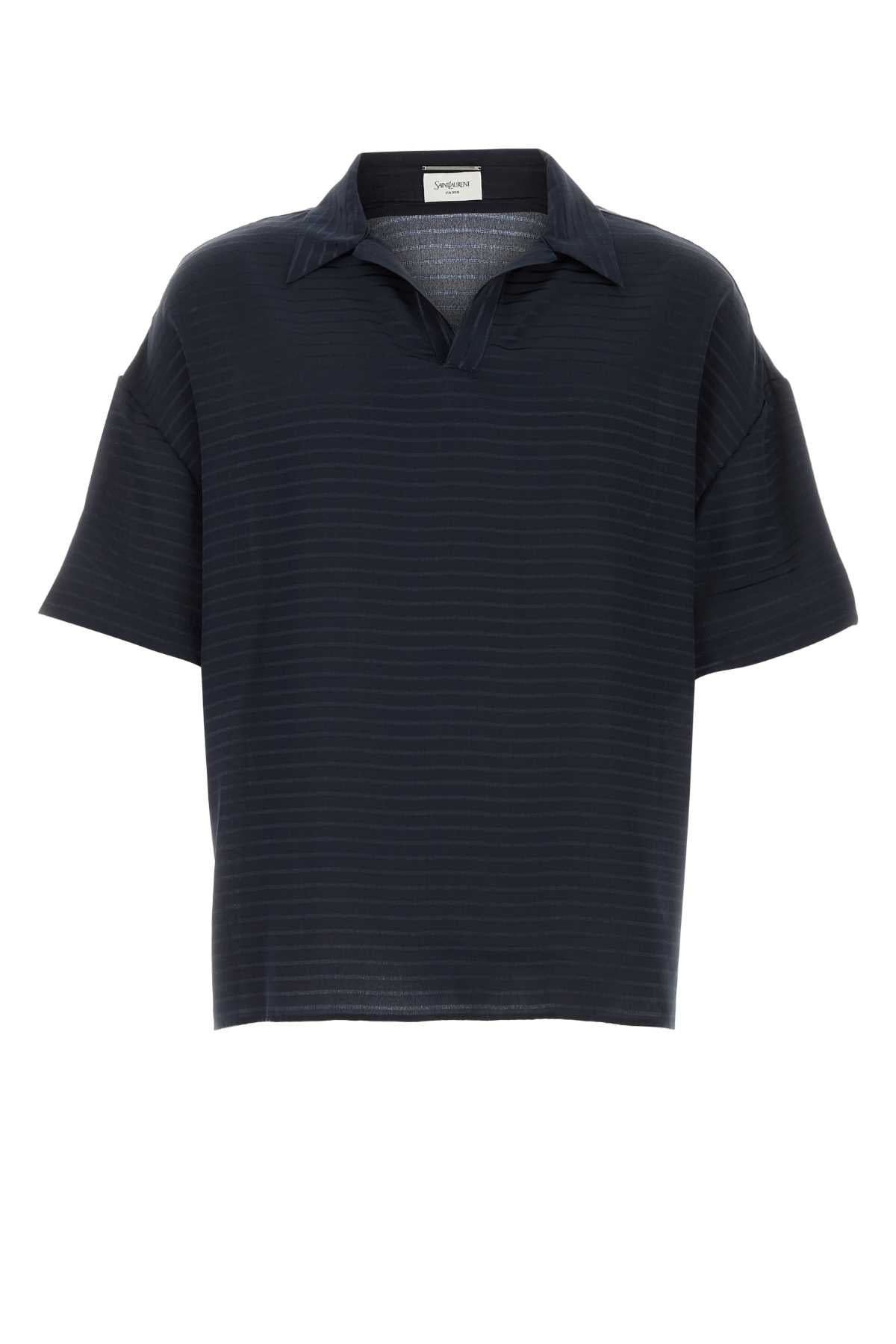SAINT LAURENT POLO ENCOLURE DRAPE For Men Exterior: 100% Silk
