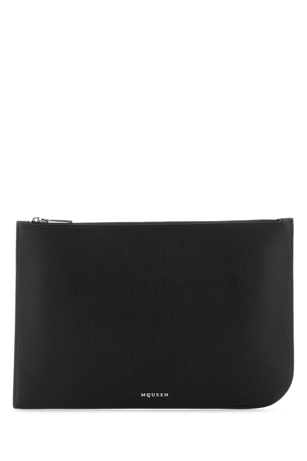 ALEXANDER MCQUEEN L SLING ZIP POUCH For Men Exteiror: 100% Calf Lining: 100% Leather Finishing: Silver metal
