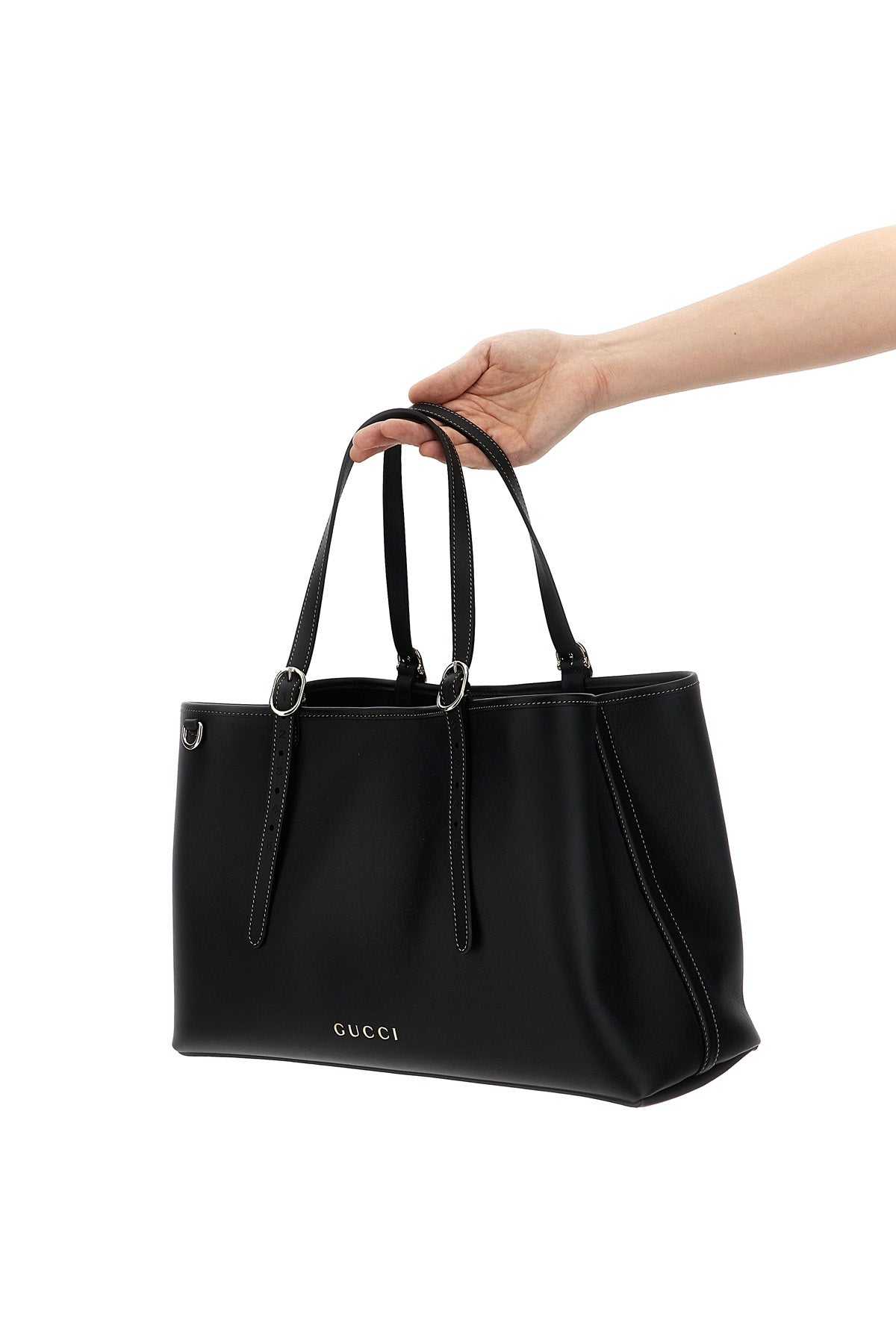 GUCCI Medium 'GG Emblem' shopping bag For Women 100% calfskin leather (Bos Taurus)