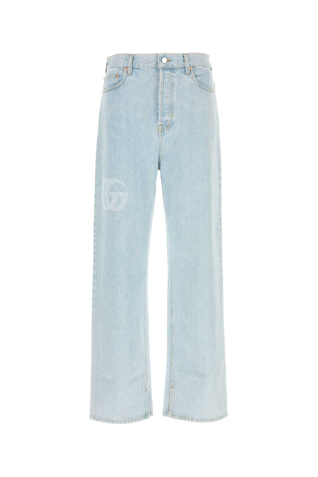 GUCCI DENIM OVER LASER GG LOGO For Men Exterior: 100% Cotton