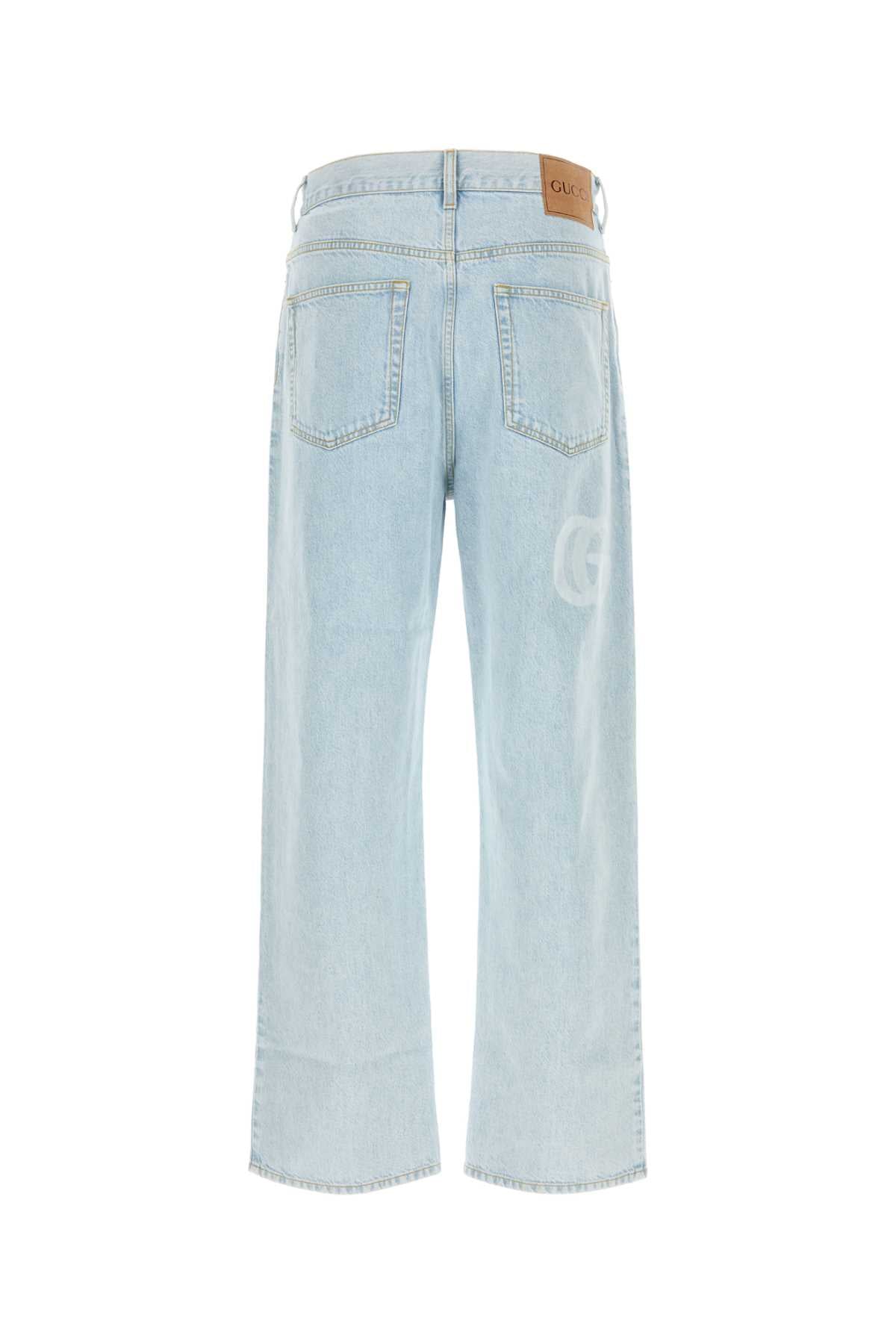 GUCCI DENIM OVER LASER GG LOGO For Men Exterior: 100% Cotton