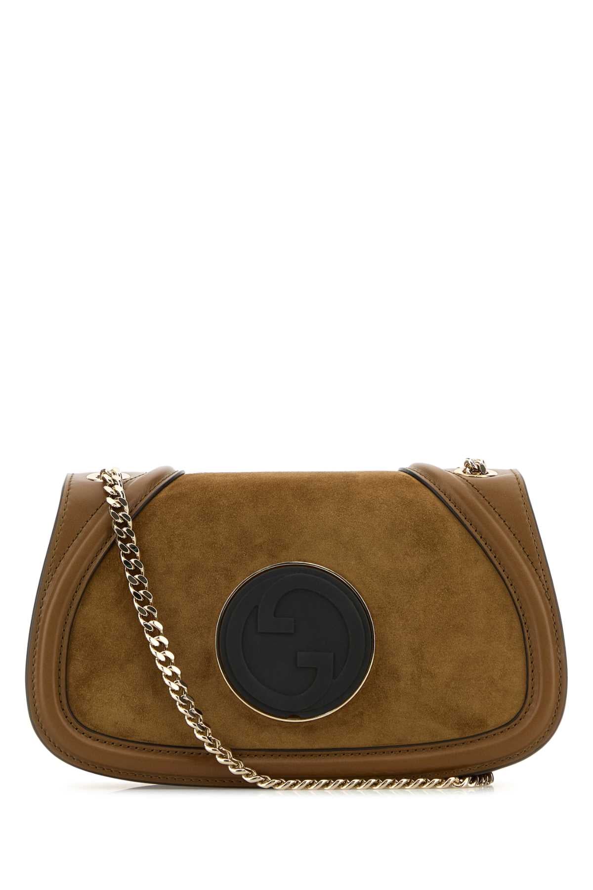 GUCCI HANDBAG SUEDE DAFNE/SWEETBREAD For Women Exterior: 100% Suede 100% Leather Lining: 100% Fabric Finishing: Golden metal