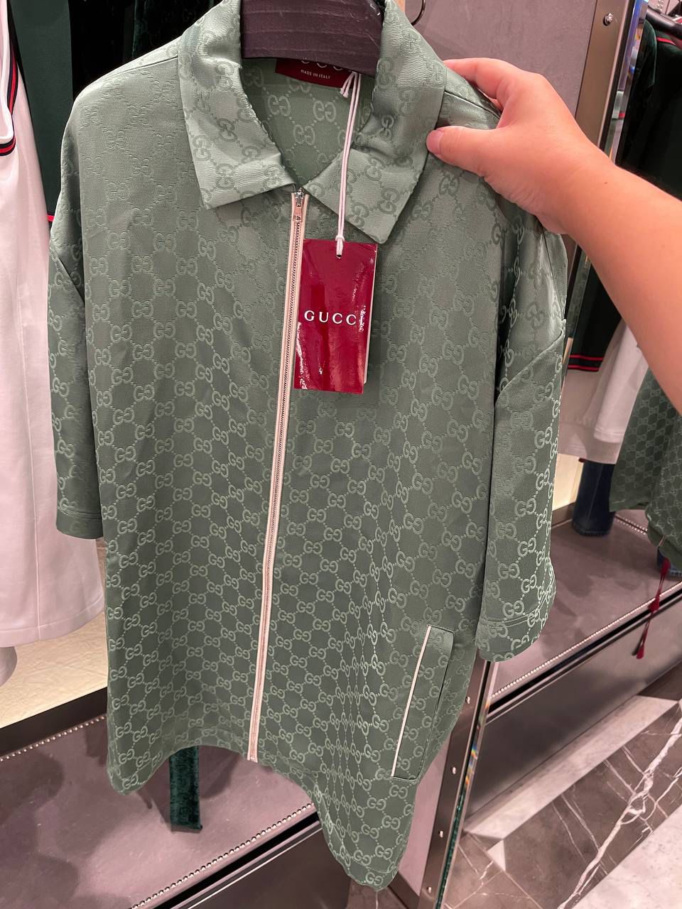 GG Supreme Zip-Up Shirt