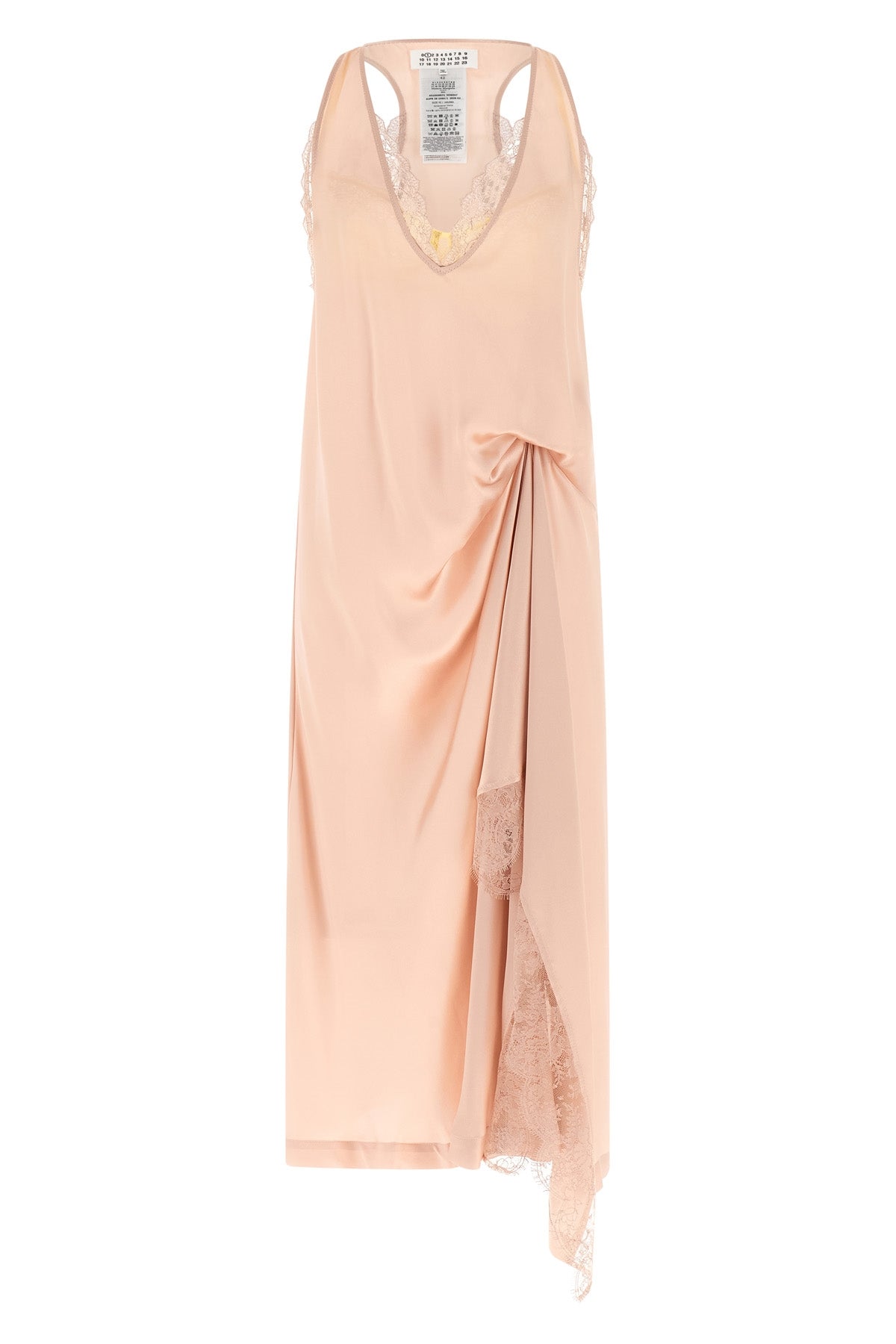 'Silk Lace Slip Midi Dress' dress