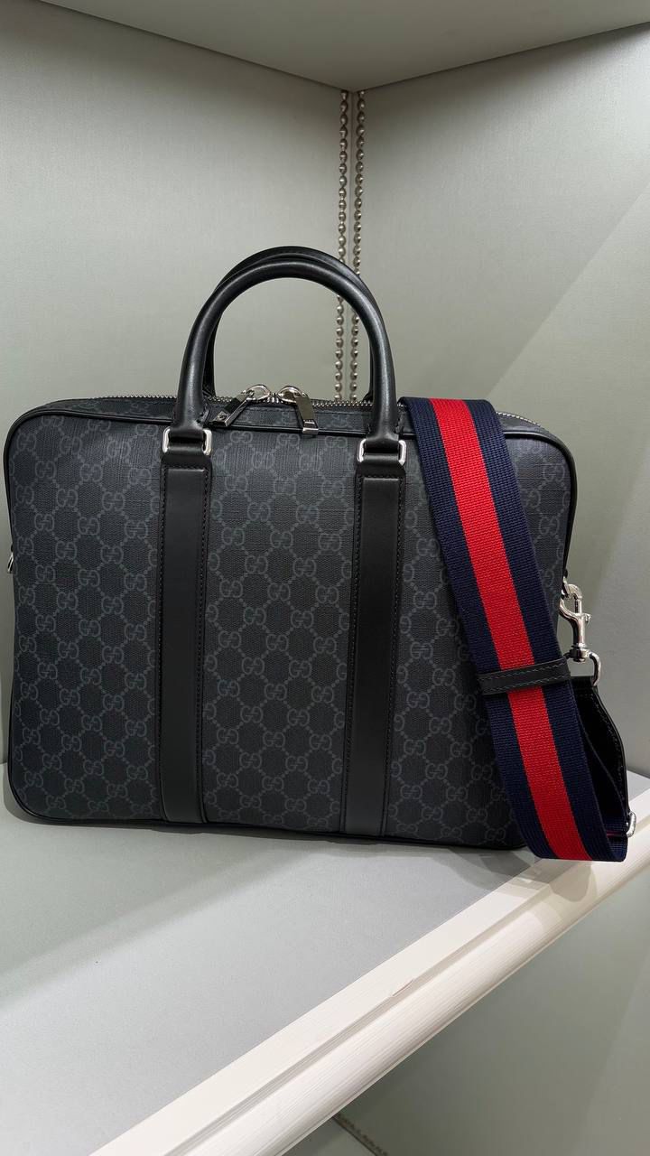 GG Supreme briefcase with Web
