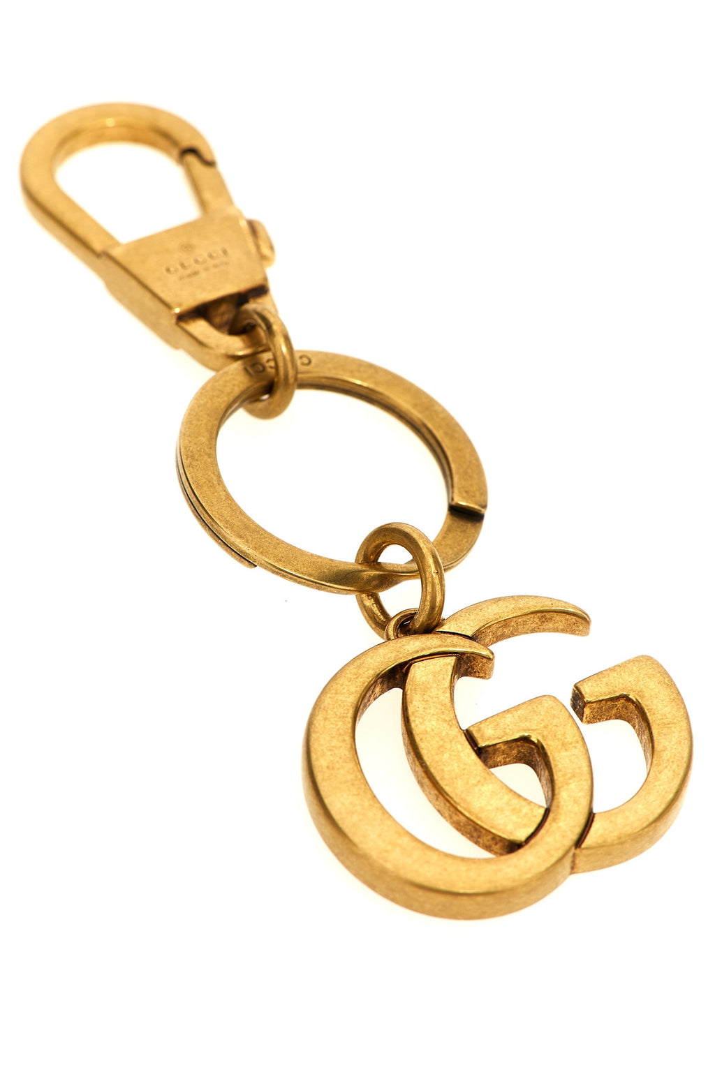 GUCCI 'Doppia G' keyring For Men 100% brass