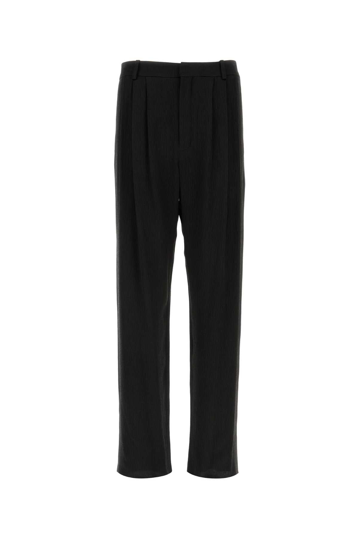 SAINT LAURENT PANTALON DROIT FLUID For Men Exterior: 100% Silk