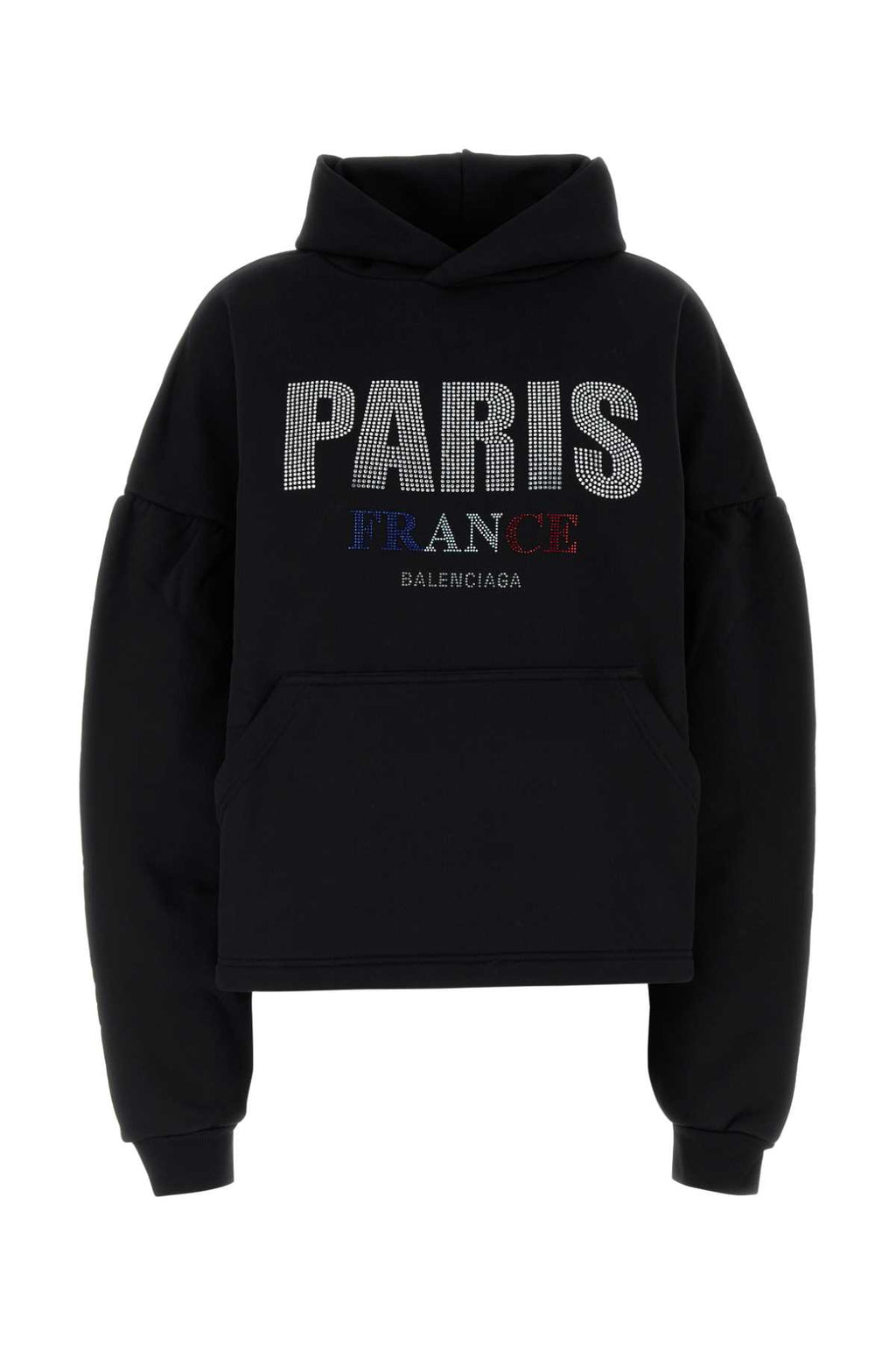 BALENCIAGA CROPPED HOODIE For Women Exterior: 100% Cotton