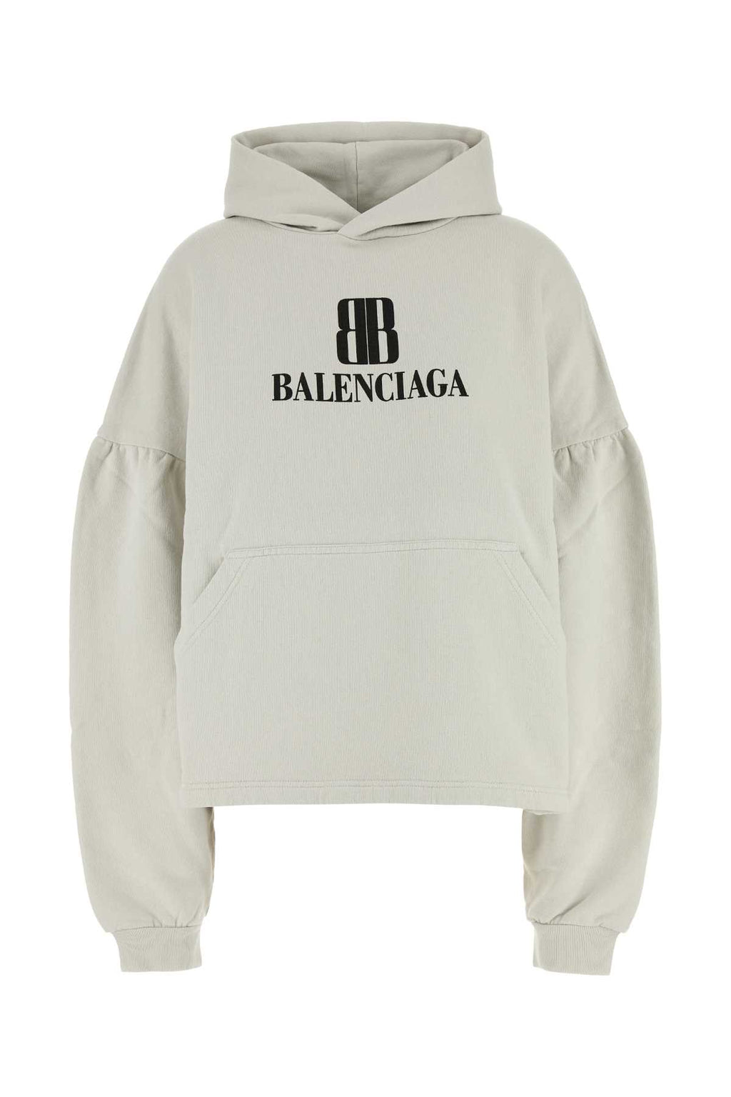BALENCIAGA Cropped Hoodie For Women Exterior: 100% Cotton