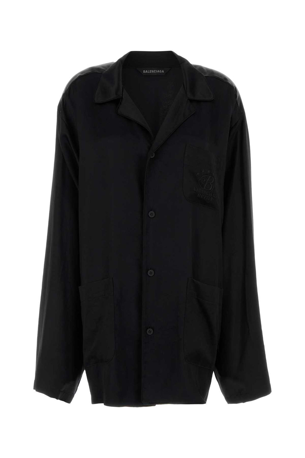BALENCIAGA PYJAMA SHIRT For Women Exterior: 52% Viscose 48% Cupro
