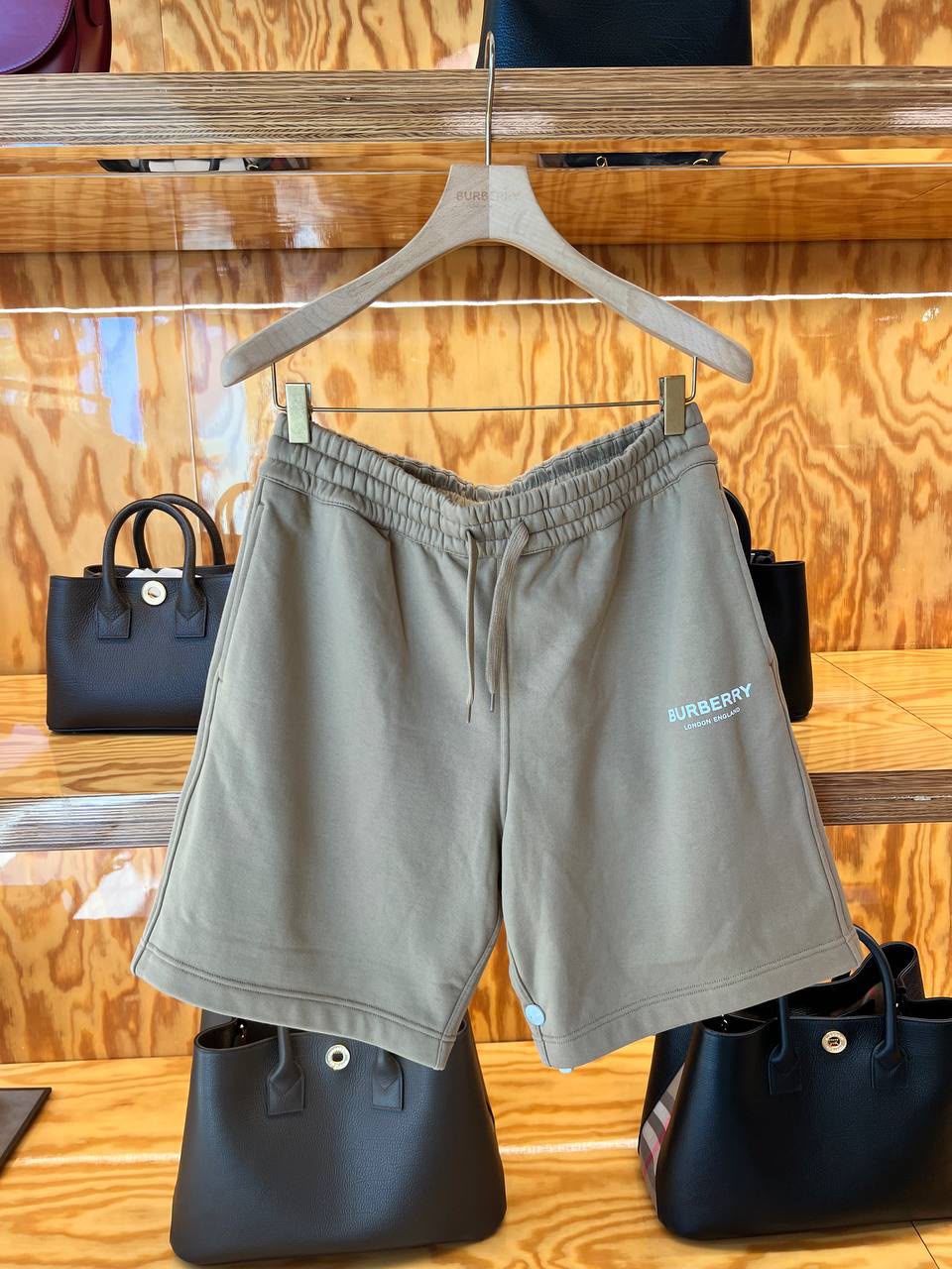 Logo Print Cotton Jersey Shorts