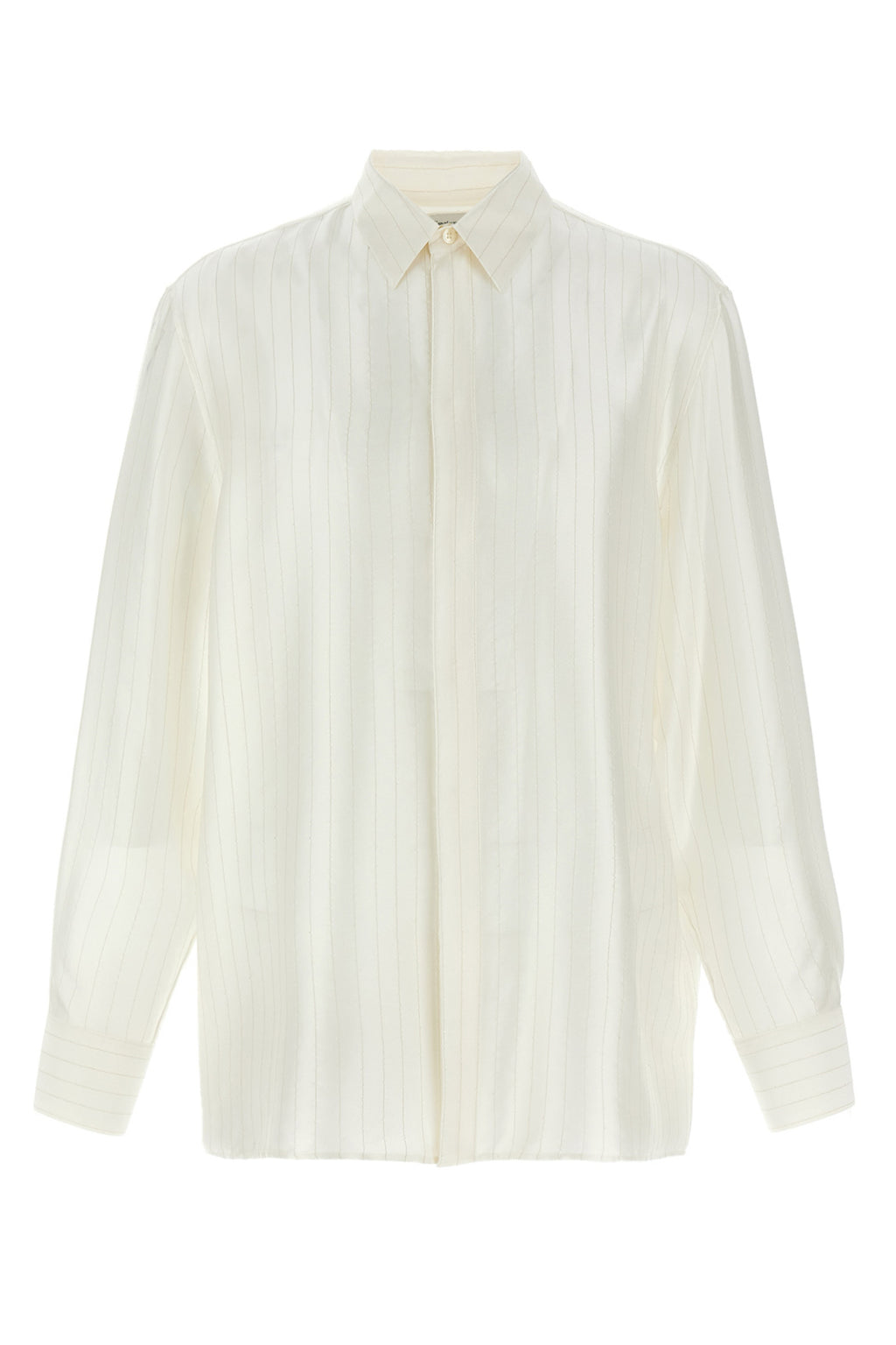 SAINT LAURENT Striped shirt For Men 98% silk, 2% polyester