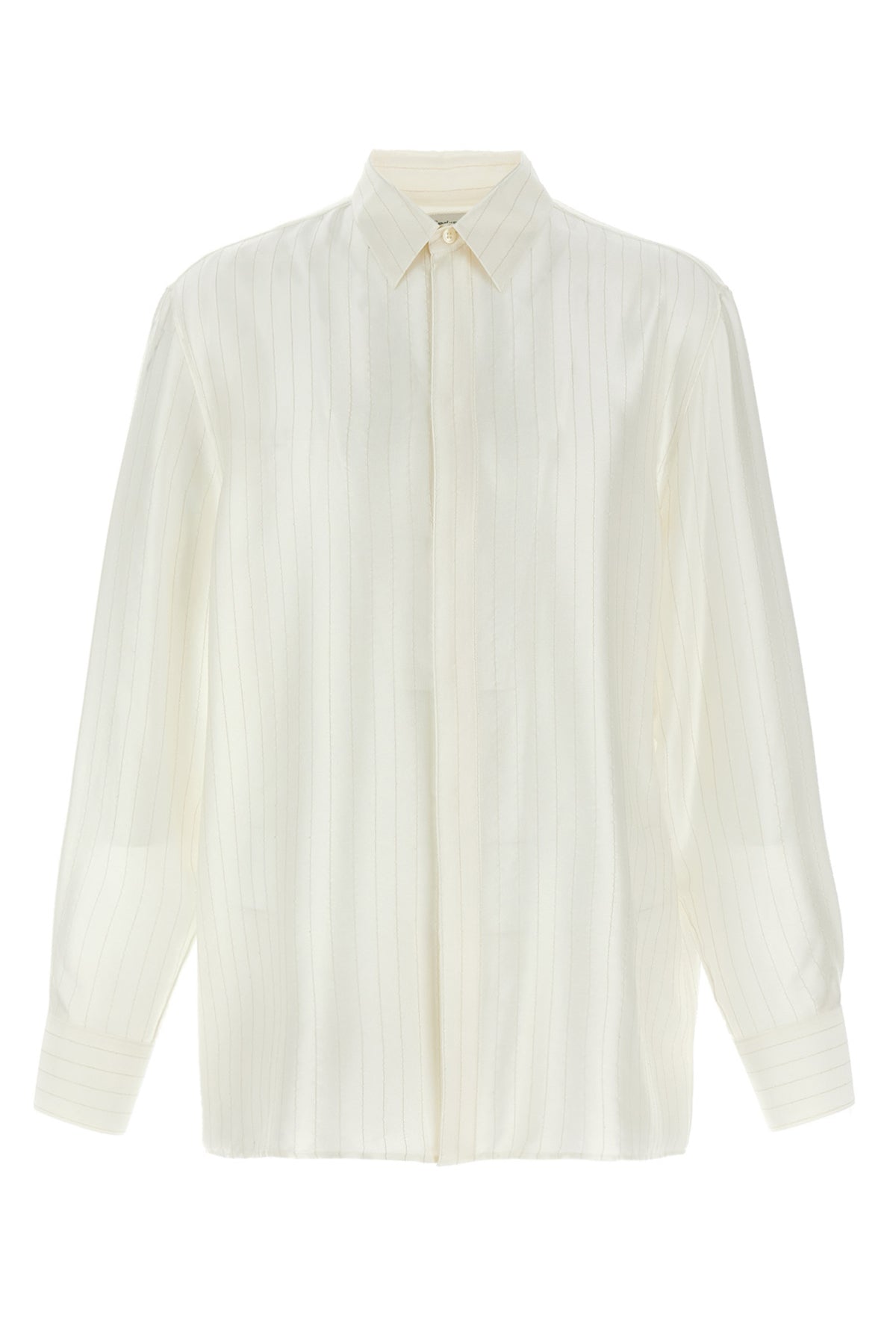 SAINT LAURENT Striped shirt For Men 98% silk, 2% polyester