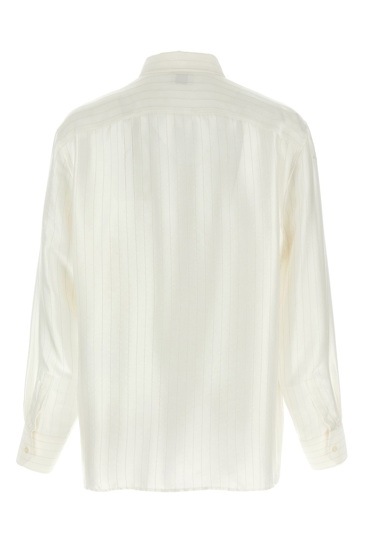 SAINT LAURENT Striped shirt For Men 98% silk, 2% polyester