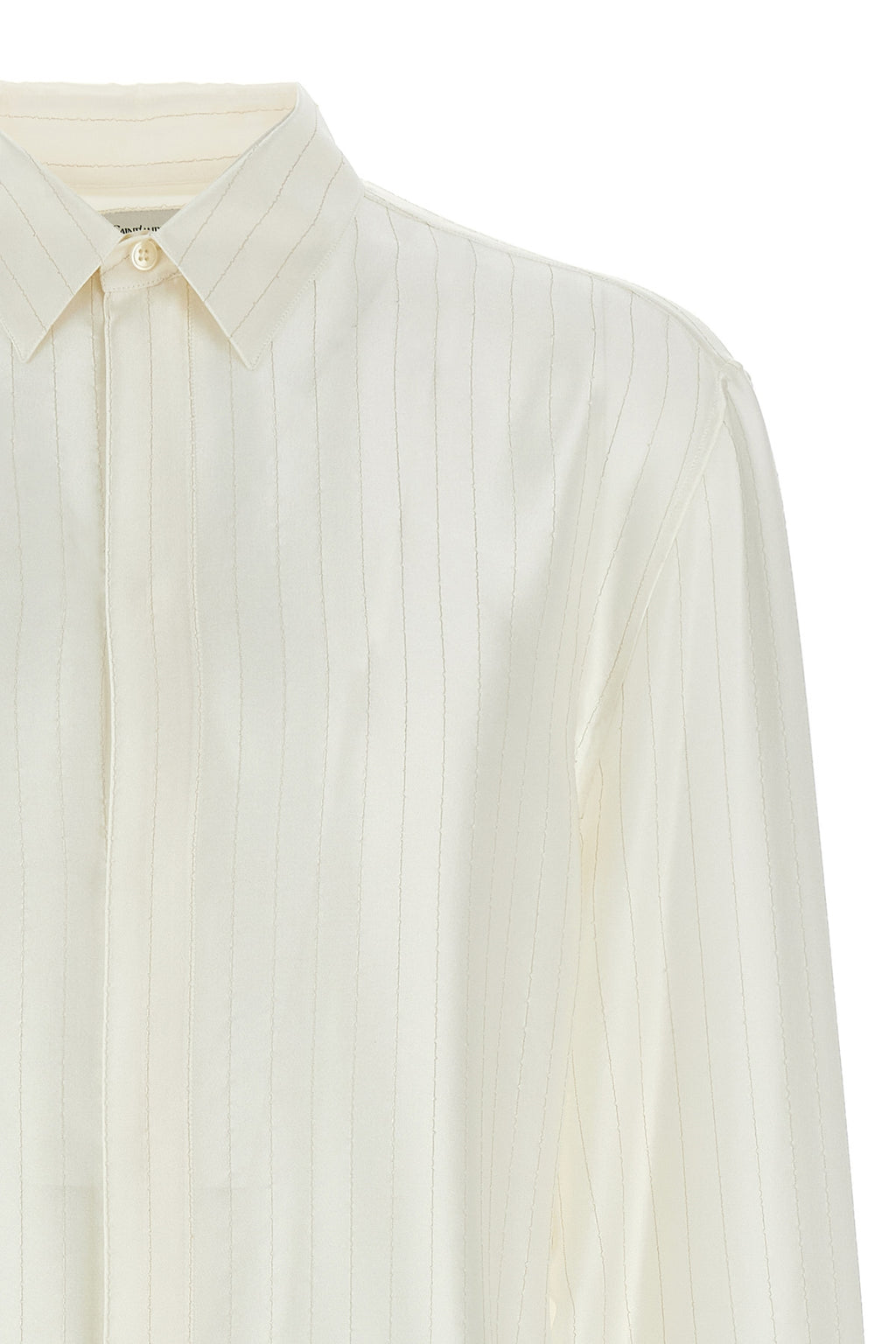 SAINT LAURENT Striped shirt For Men 98% silk, 2% polyester