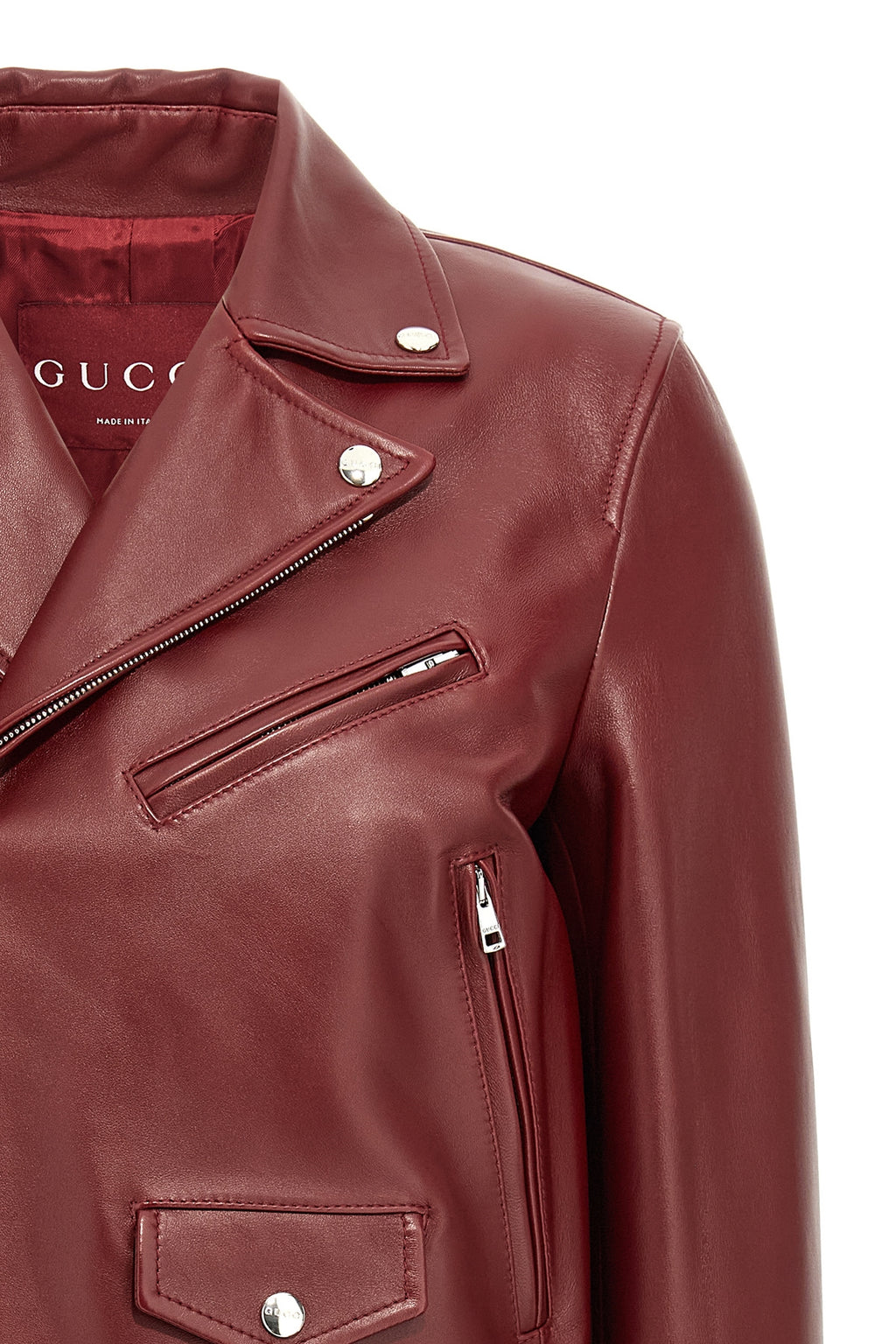 gucci Leather biker jacket