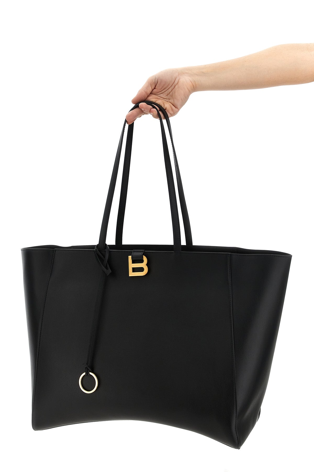 BALENCIAGA 'Tote Hourglass Soft' large shopping bag For Women 100% calfskin leather (Bos Taurus)
