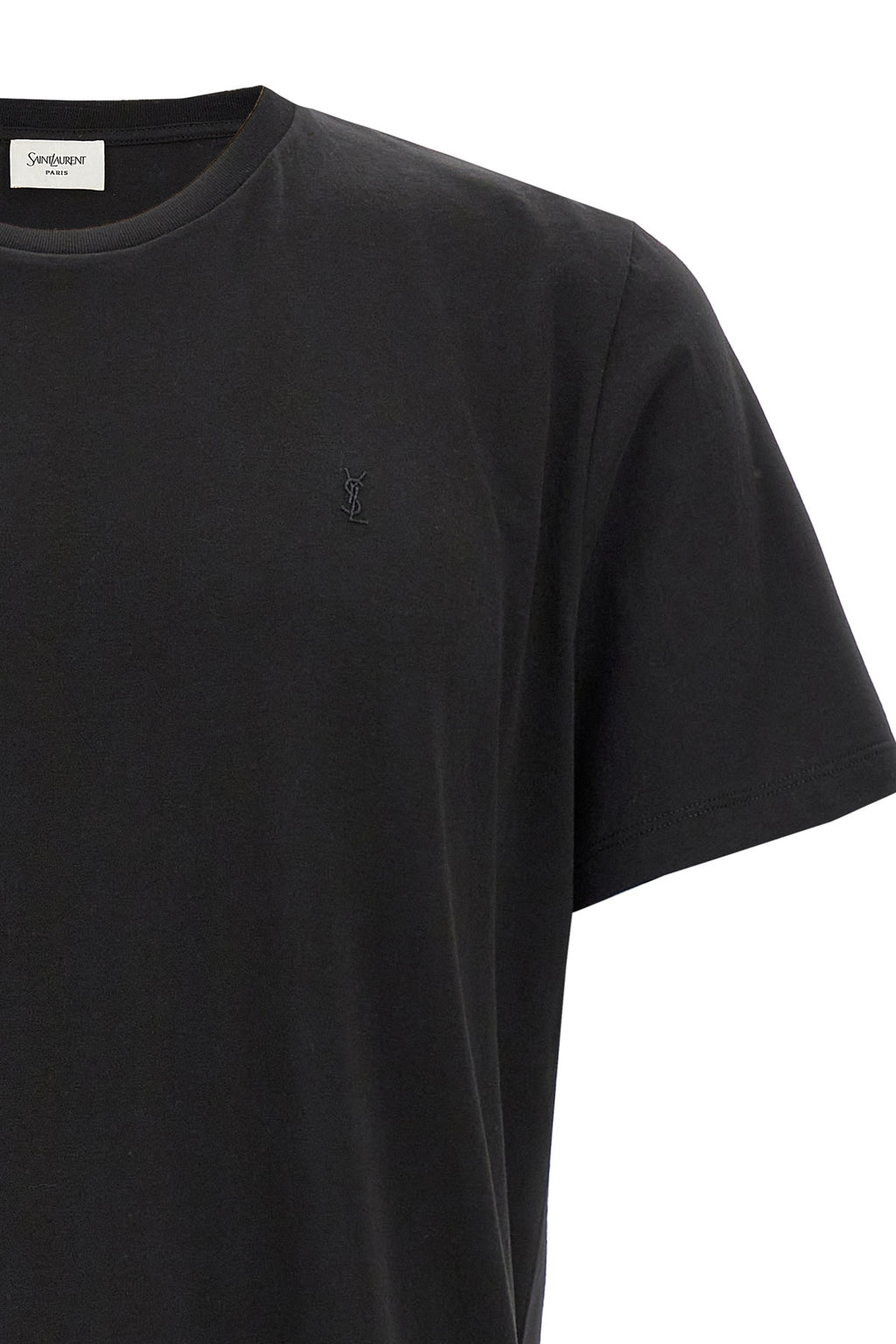 SAINT LAURENT 'Cassandre' embroidery t-shirt For Men 100% cotton