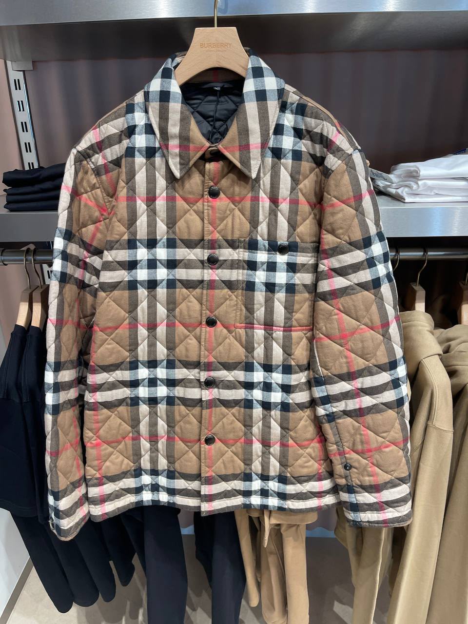 Check Quilted Jacket