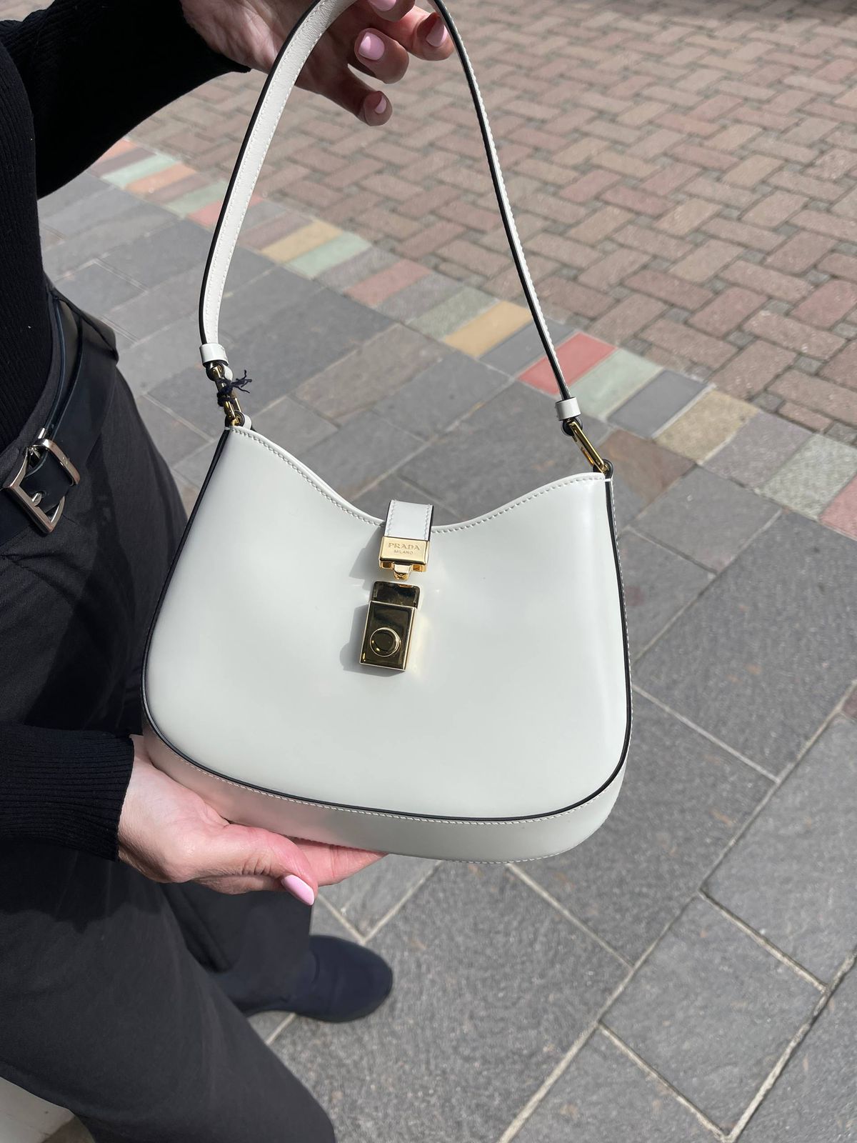 Prada Moon Padded Nappa Leather Bag