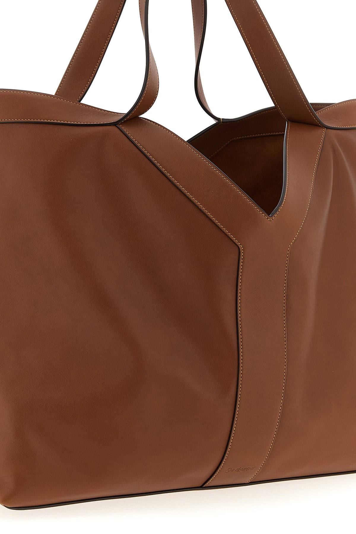 SAINT LAURENT 'Y' large shopping bag For Men 100% calfskin leather (Bos Taurus)