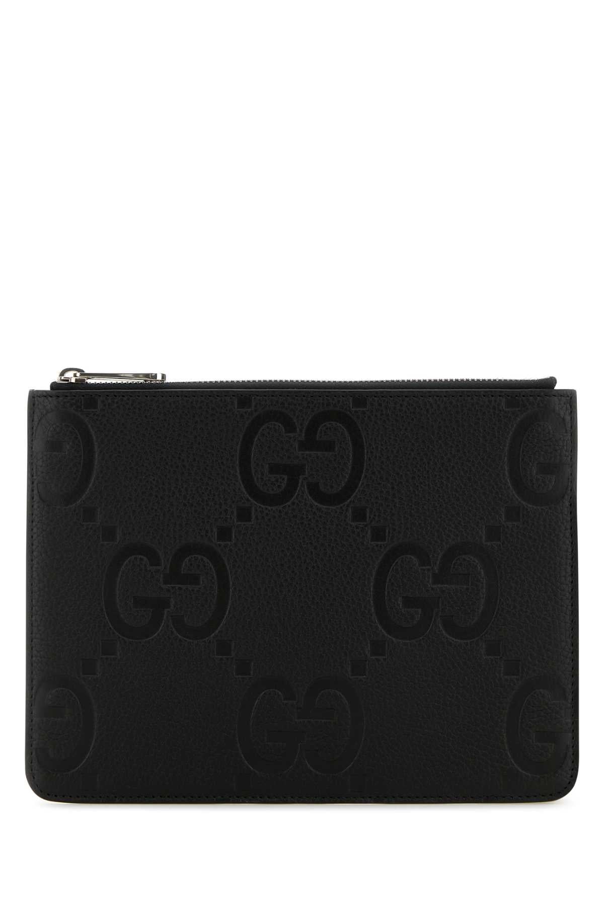 GUCCI M.POUCH MEDIUM PIUMA GG JUMBO/ For Men Exterior: 100% Leather Lining: 100% Fabric Finishing: Silver metal